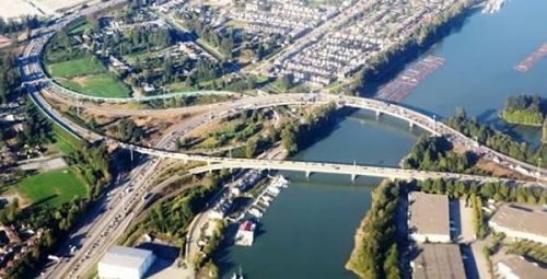 Aerial view of Delta, British Columbia